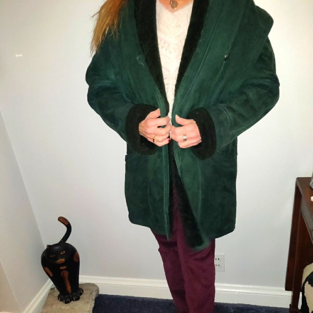 Shearling 3/4 length coat from Harpers